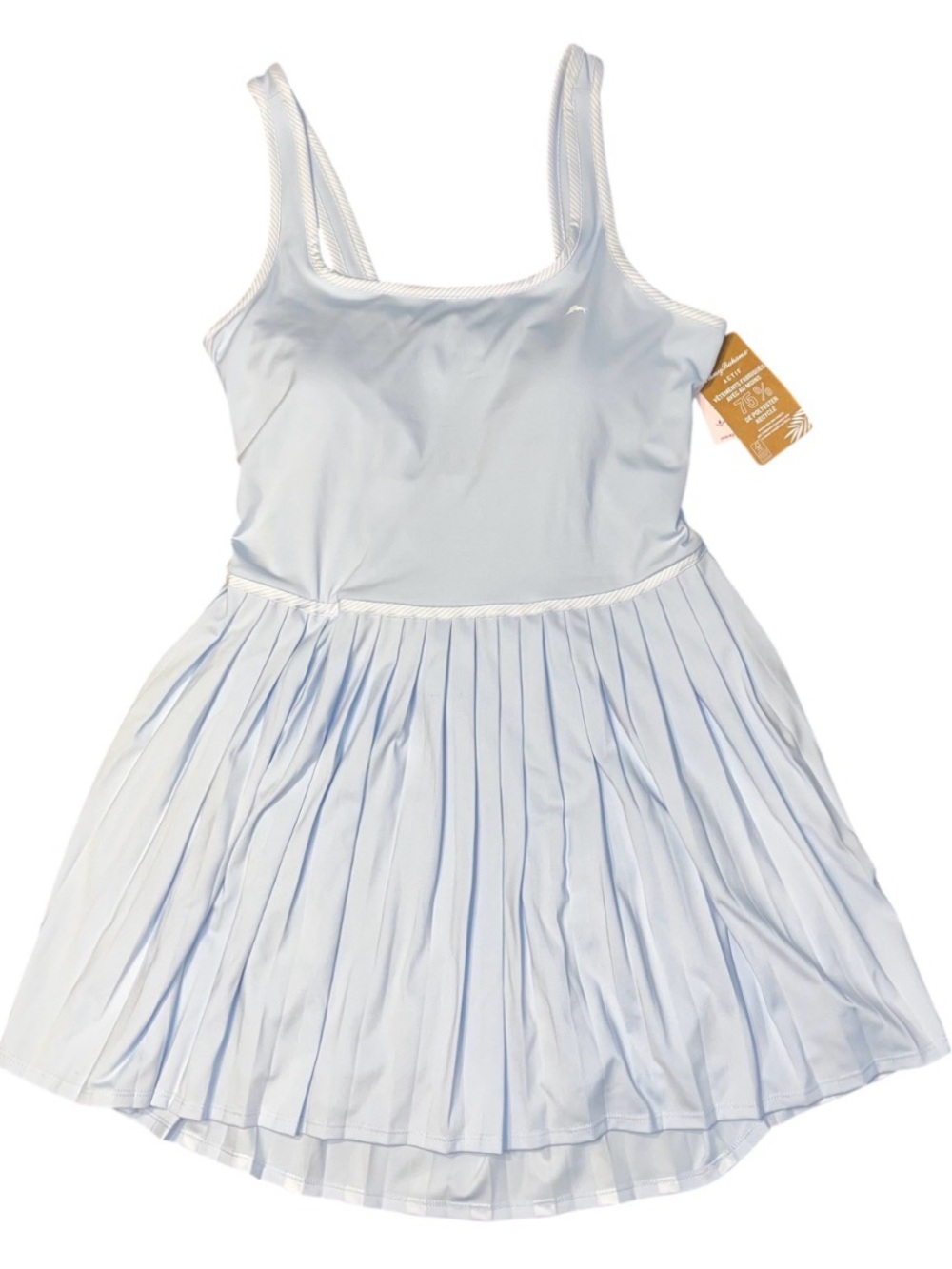Tommy Bahama Athletic Dress Shorts Blue Lined Tennis Skirt Open Back NWT Medium